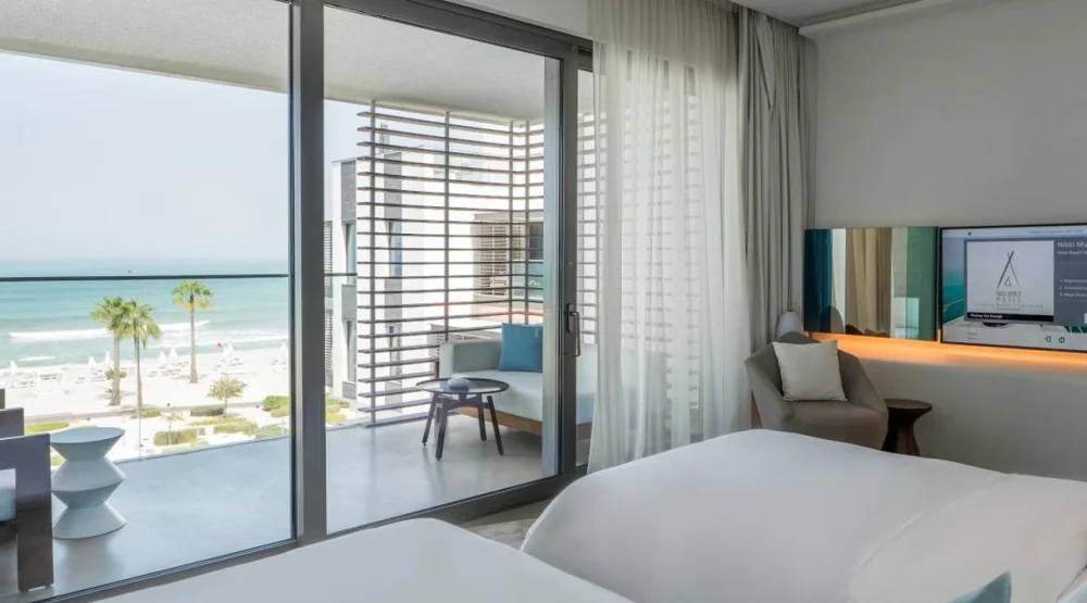 Covet Sea View Twin Room at Nikki Beach Resort & Spa Dubai