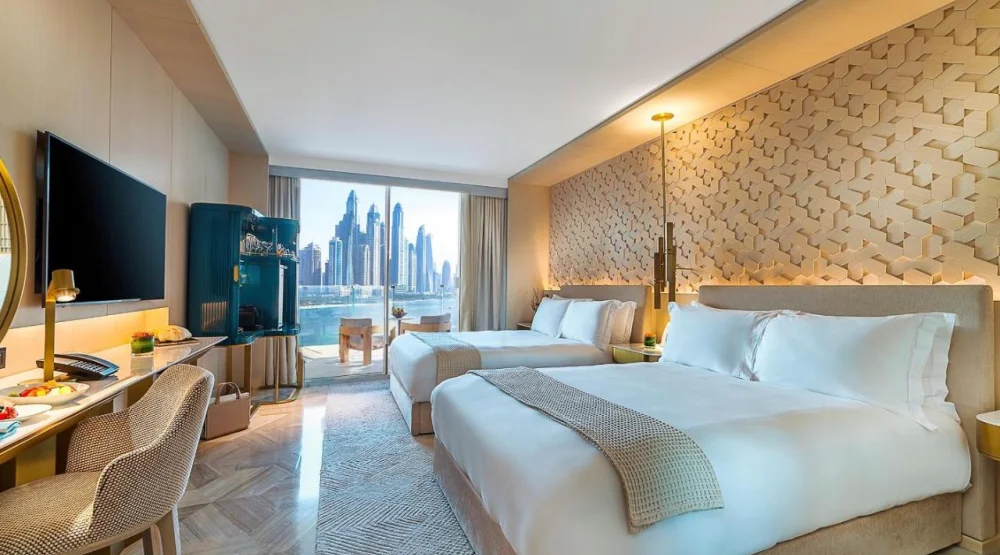 Luxe Sea View with Two Queen Beds at FIVE Palm Jumeirah Dubai