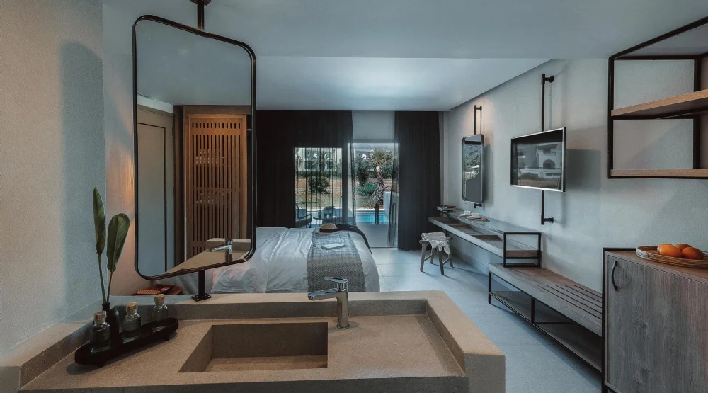 Superior Double Private Pool at Eliros Mare Beachfront Poem