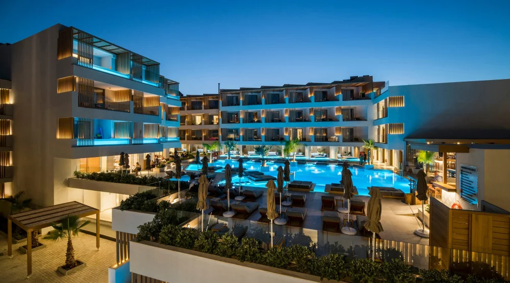 Dazzling Blue Sea View at AKASHA Beach Hotel & Spa