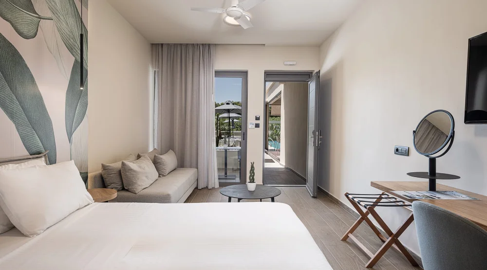 Economy Double Room On Ground Floor - Pool View at Mossa Well Being Hotel