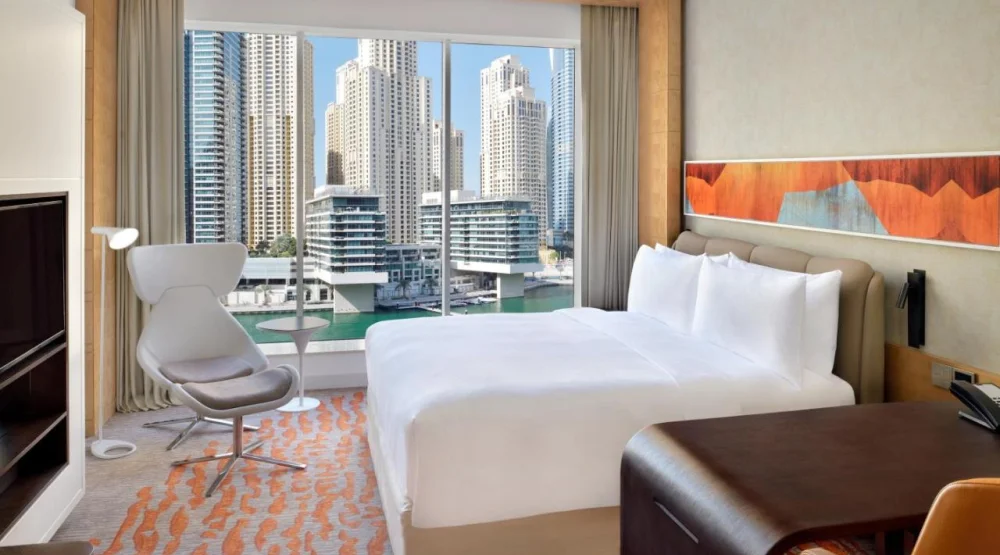 Premium King Room with Marina View at Crowne Plaza Dubai Marina