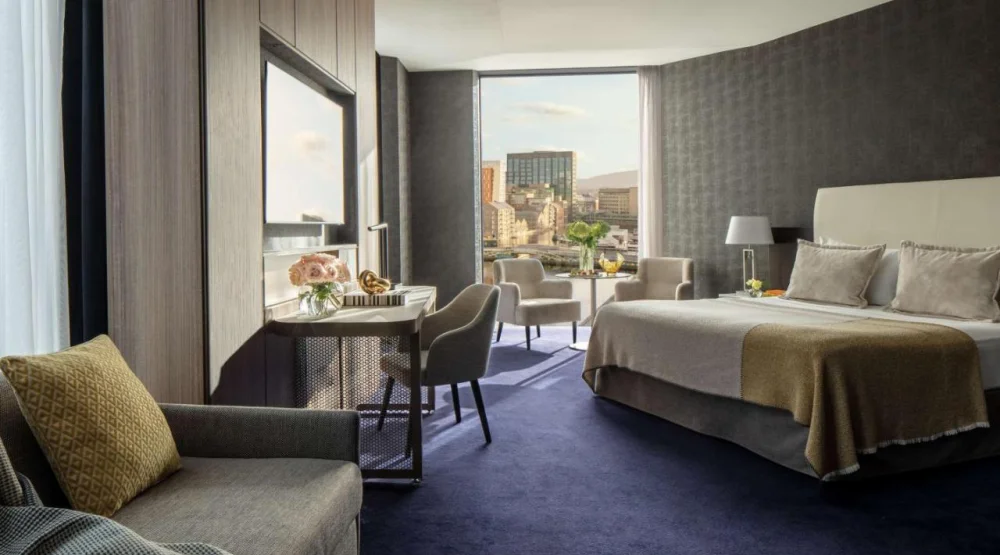Junior Corner Suite with View at Anantara The Marker Dublin Hotel