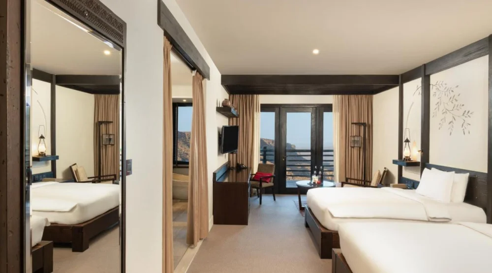 Twin Room with Mountain View at Alila Jabal Akhdar