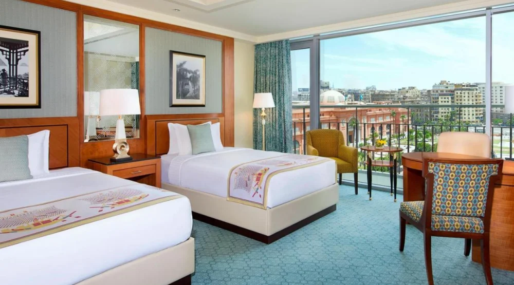 Deluxe Room, Two Doubles at The Nile Ritz-Carlton Cairo