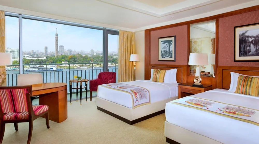 Deluxe Room, Two Doubles, Nile View at The Nile Ritz-Carlton Cairo