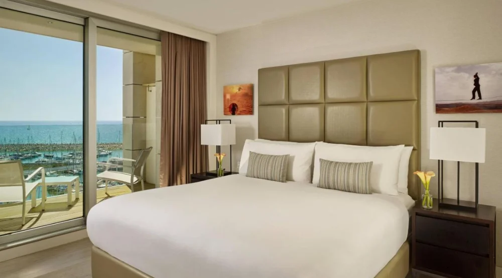 Executive Suite, Marina View, One King, Balcony at The Ritz-Carlton Herzliya