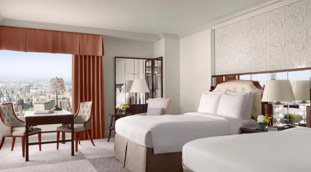 Deluxe Room, Guest Room, Two Queen, City View, Corner Room at The Ritz-Carlton Osaka