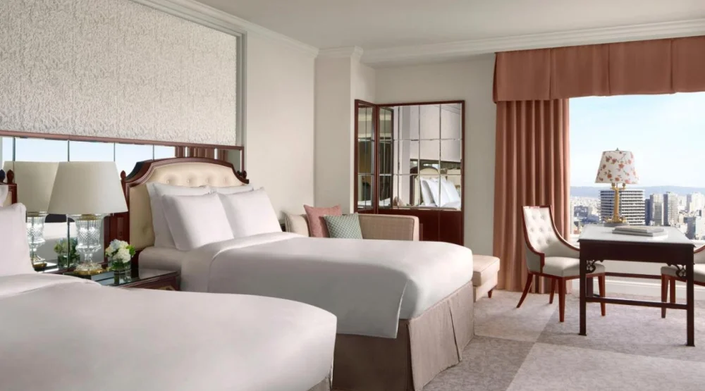 Skyview Deluxe Two Queen, Guest Room, Two Queen, City View at The Ritz-Carlton Osaka