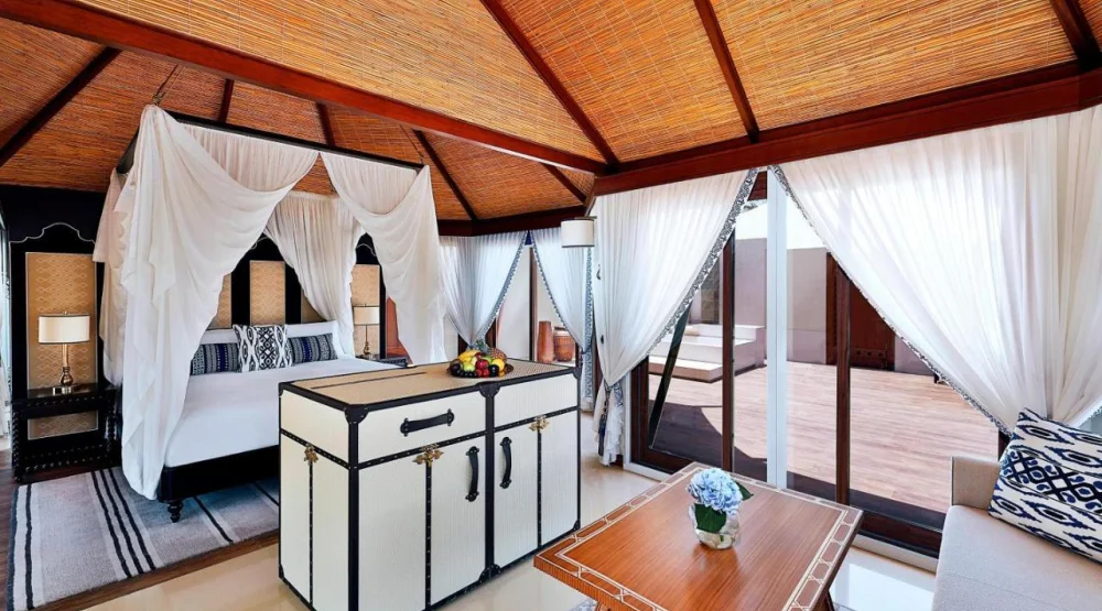 Al Bahar Tented Pool King, One Bedroom Villa, King, Sofa Bed, Beachfront, Private Pool at The Ritz-Carlton Ras Al Khaimah Al Hamra Beach