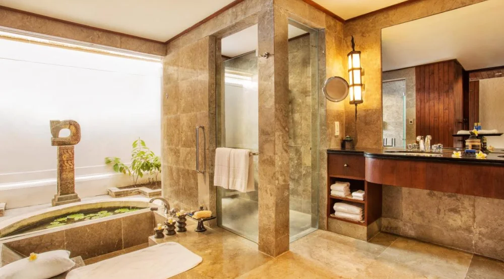 Luxury Pavilion Garden View at The Oberoi Beach Resort Lombok