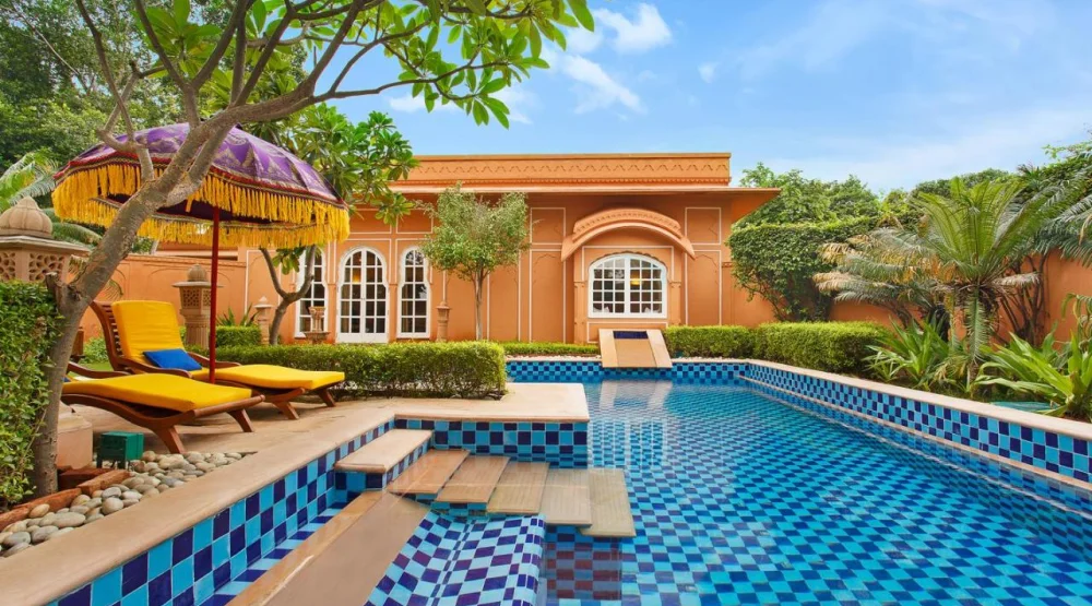 Luxury Villa with Private Pool and Two Way Airport Transfers at The Oberoi Rajvilas