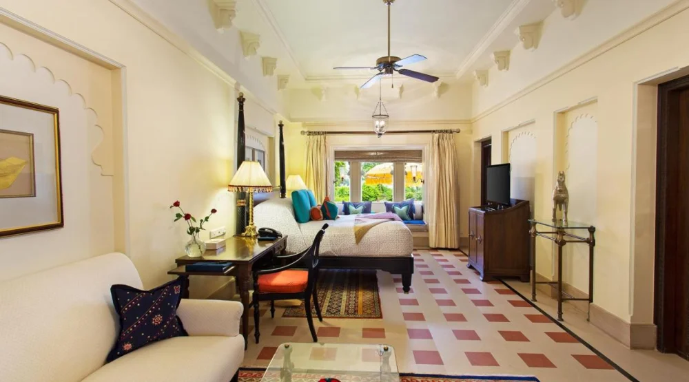 Premier Room City Palace View with Semi Private Pool at The Oberoi Udaivilas Udaipur