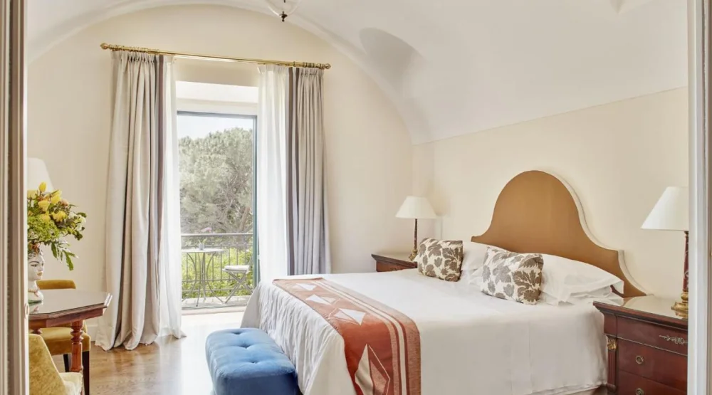 Deluxe Suite with with Balcony Or Terrace and Sea View at Belmond Grand Timeo Hotel