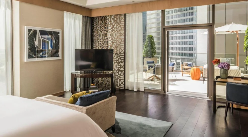 Terrace One Bedroom King Suite at Four Seasons Hotel Dubai International Financial Center