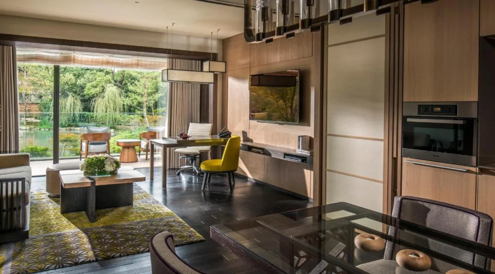 One Bedroom Heritage Garden Residence Two Double at Four Seasons Kyoto