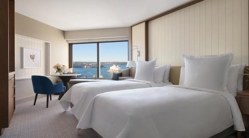 Deluxe Full Harbor Twin Room at Four Seasons Hotel Sydney