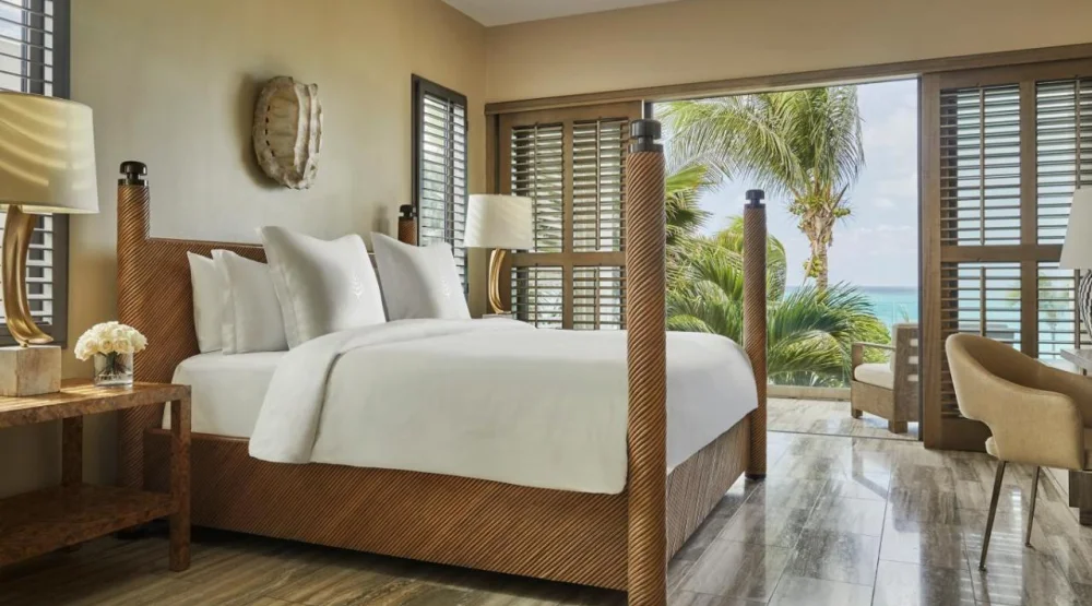 Four Bedroom Beach Front Villa Three Kings and Two Queen Beds at Four Seasons Resort & Residences Anguilla