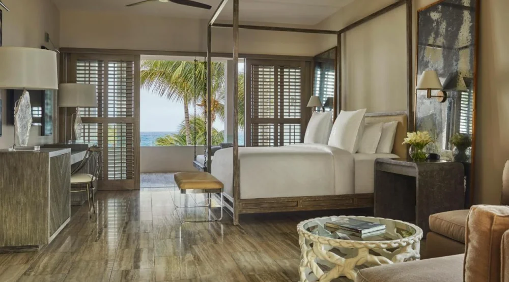 Five Bedroom Beach Front Villa Three Kings and Two Queen Beds at Four Seasons Resort & Residences Anguilla