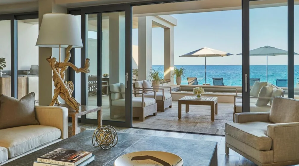 Three Bedroom Oceanfront Townhouse Two Kings and Two Queen Beds at Four Seasons Resort & Residences Anguilla
