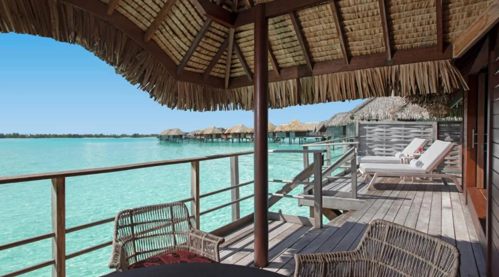 Bungalow with Suite Lagoon View - Over Water with Two Queen Beds at Four Seasons Resort Bora Bora