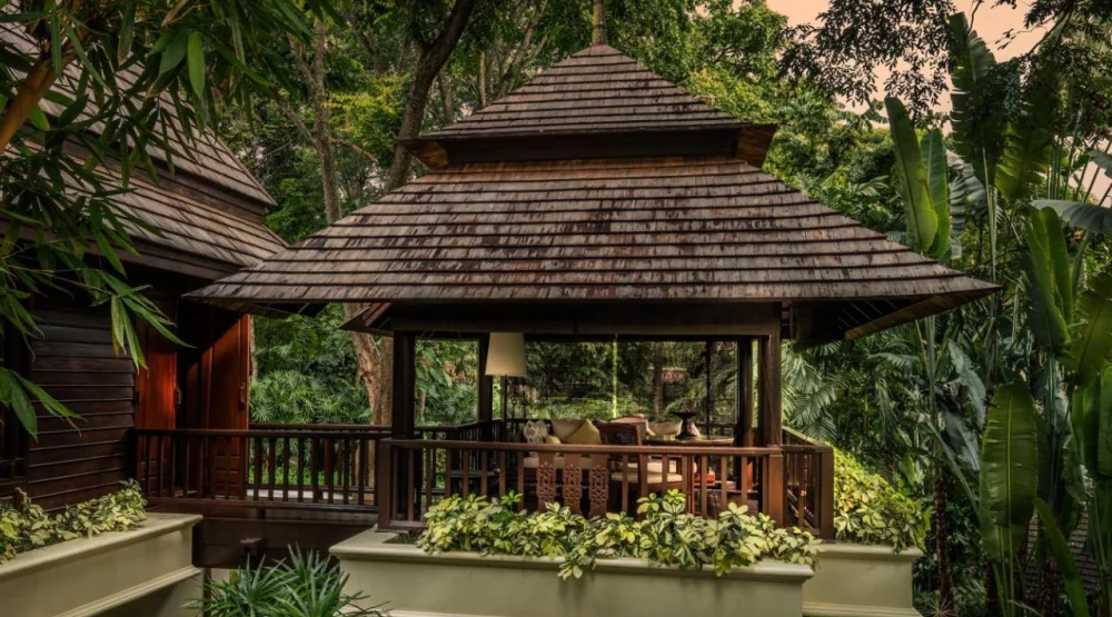 Upper Garden Pavillion with Two Twin Beds at Four Seasons Resort Chiang Mai