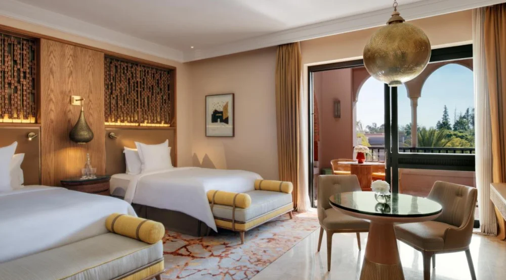 Garden View Terrace Room Two Twin Beds at Four Seasons Resort Marrakech