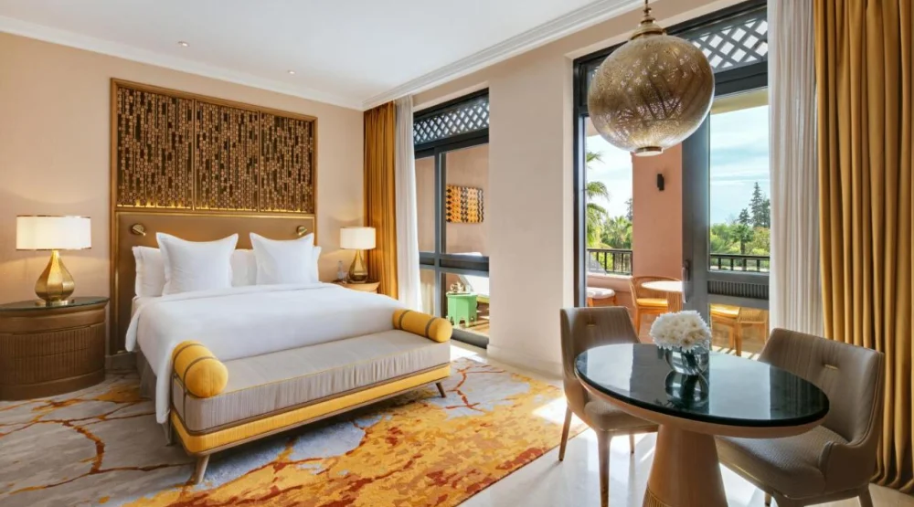 Pool View Terrace Room King Bed at Four Seasons Resort Marrakech