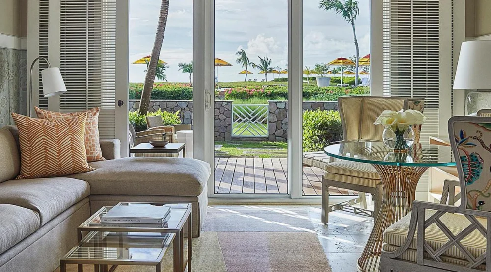 Oceanside Room with Two Double Beds at Four Seasons Resort Nevis