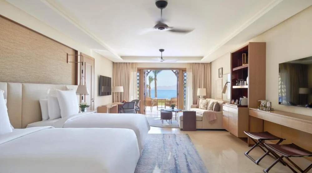 Premier Twin Room with Sea View at Four Seasons Resort Sharm El Sheikh