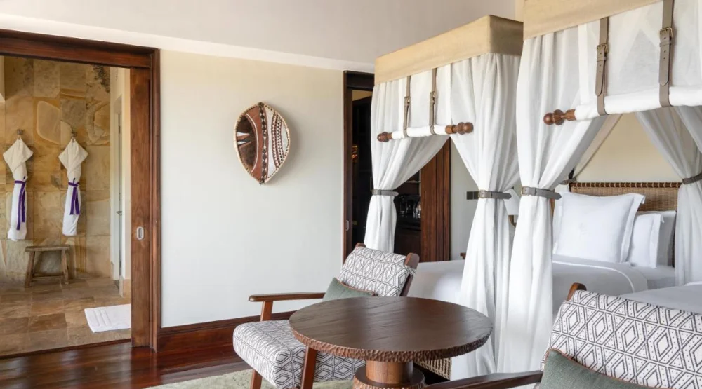 Horizon Room Two Twin Beds at Four Seasons Safari Lodge Serengeti