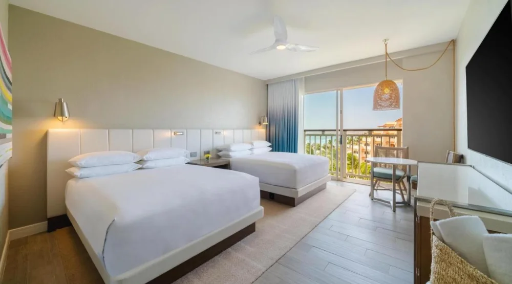 Two Queens Room with Resort and Ocean View at Hyatt Regency Aruba Resort & Casino