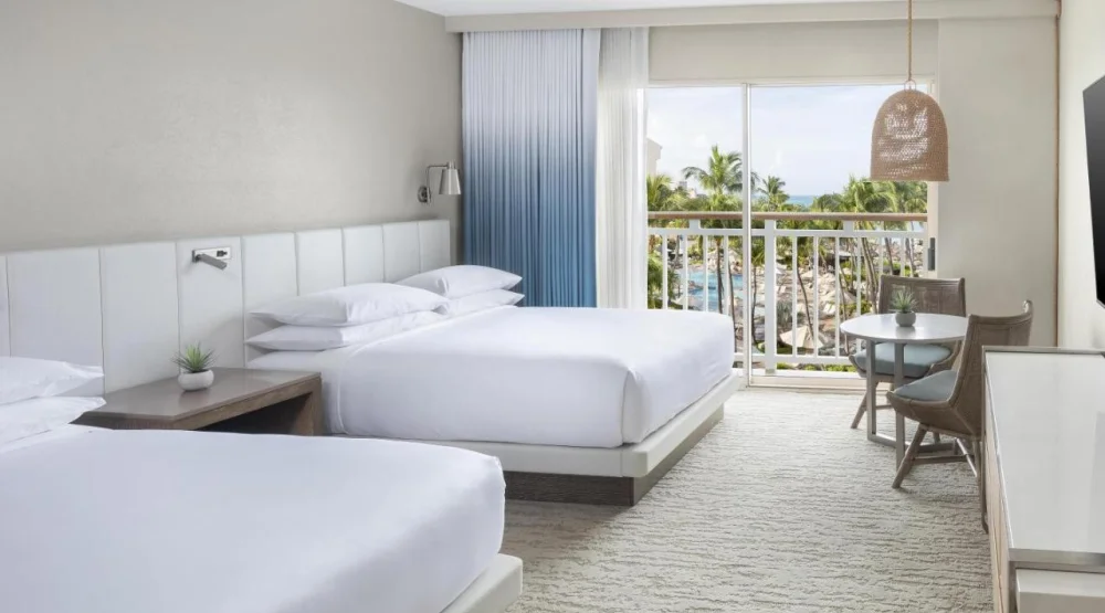 Queen Room with Two Queen Beds and Resort View at Hyatt Regency Aruba Resort & Casino