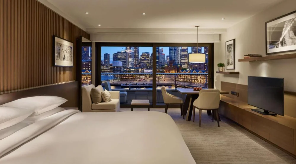 Two Twin Beds with City Harbor View at Park Hyatt Sydney