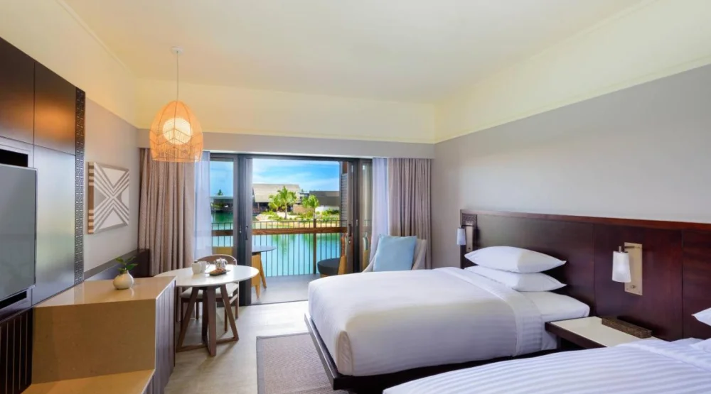 Lagoon Front, Guest Room, Two Doubles, Balcony at Fiji Marriott Resort Momi Bay