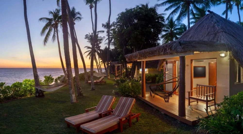 Beach Front Bure One King Bed at Outrigger Fiji Beach Resort