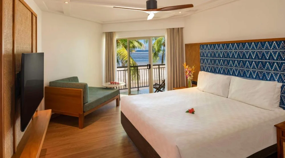 Premium Ocean View One King Bed at Outrigger Fiji Beach Resort