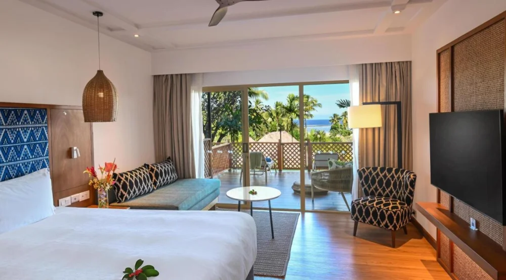 Resort View Courtyard One King Bed at Outrigger Fiji Beach Resort