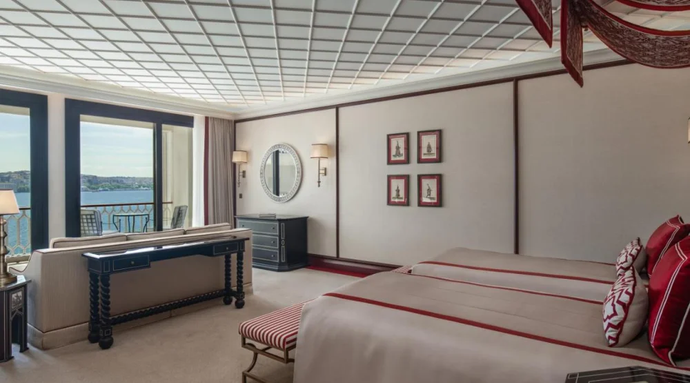 Deluxe Ciragan Bosphorus View Twin Room at Ciragan Palace Kempinski Hotel