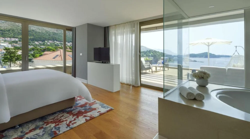 Executive Suite with Balcony and Sea View at Rixos Premium Dubrovnik