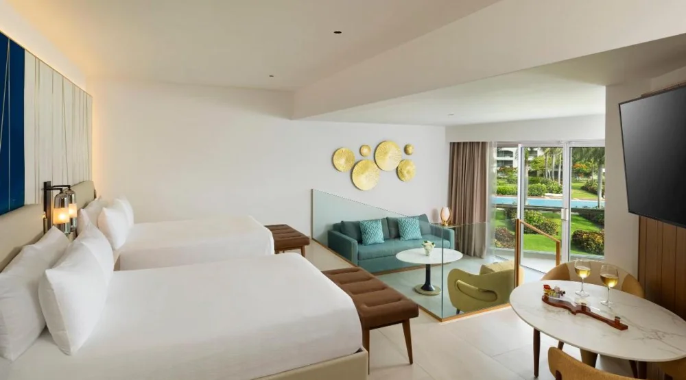 Caribbean Sand Suite Double Beds & Sofa at Hard Rock Hotel Punta Cana