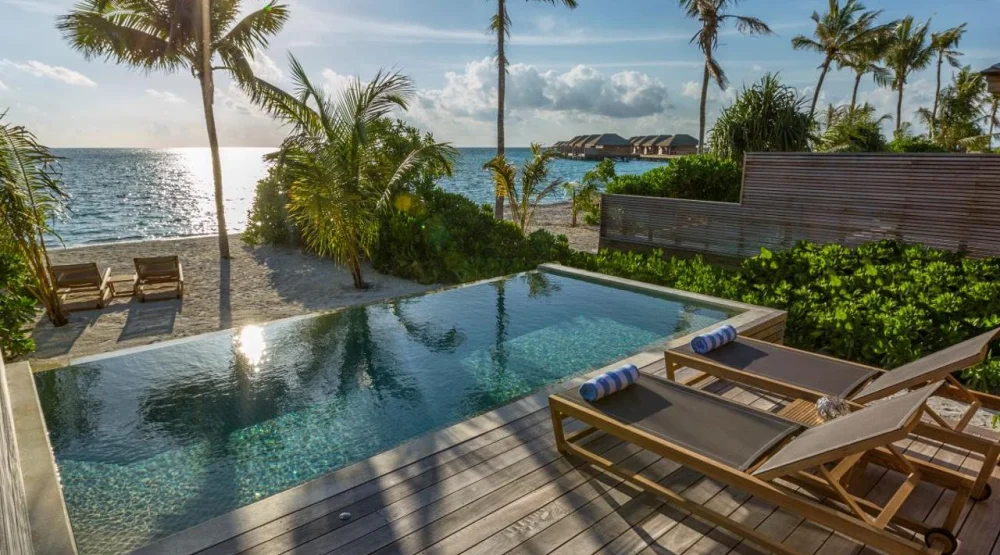 Beach Pool Villa at Hurawalhi Island Resort