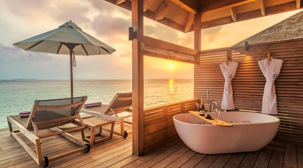 Romantic Ocean Villa at Hurawalhi Island Resort