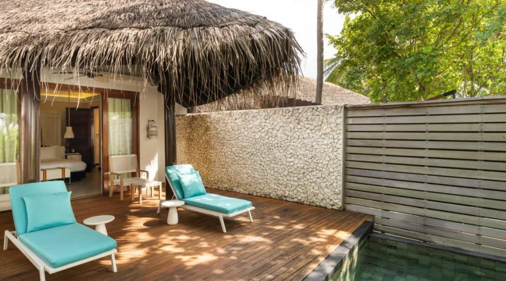 Beach Villa Two Bedrooms with Private Pool at Constance Halaveli