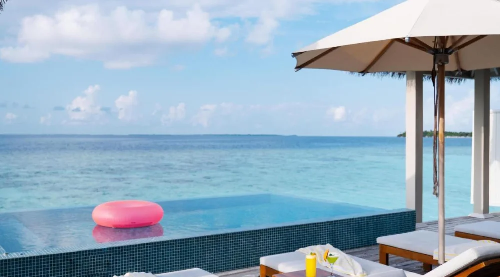 Two Bedroom Lagoon Over Water Villa at The Standard Maldives Huruvalhi