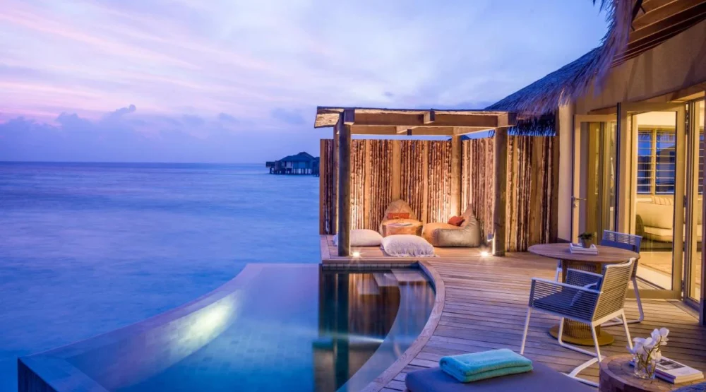 Sunset Overwater Pool Villa at InterContinental Maldives Maamunagau Resort