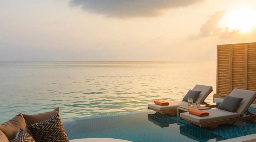 Sunset Water Villa with Pool at Emerald Faarufushi Resort & Spa