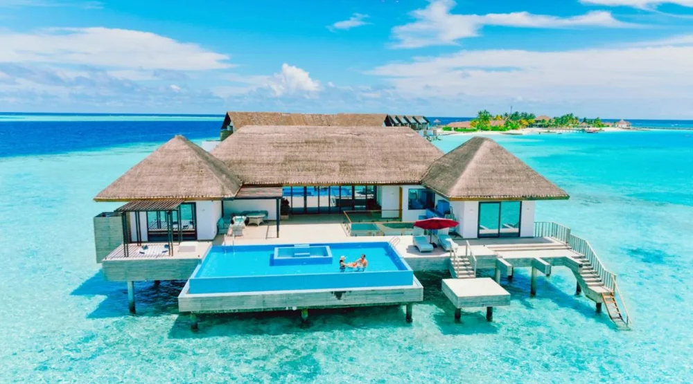 Two Bedroom Overwater Villa with Private Pool at NOOE Maldives Kunaavashi