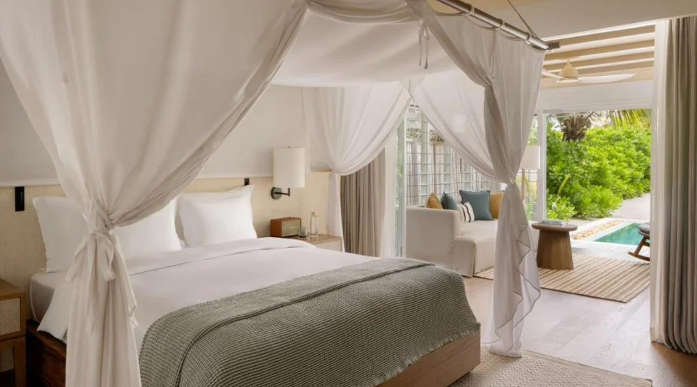 Deluxe Beach Villa with Pool at Six Senses Kanuhura