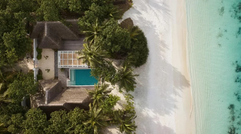 Two Bedroom Beach Villa with Pool at Six Senses Kanuhura